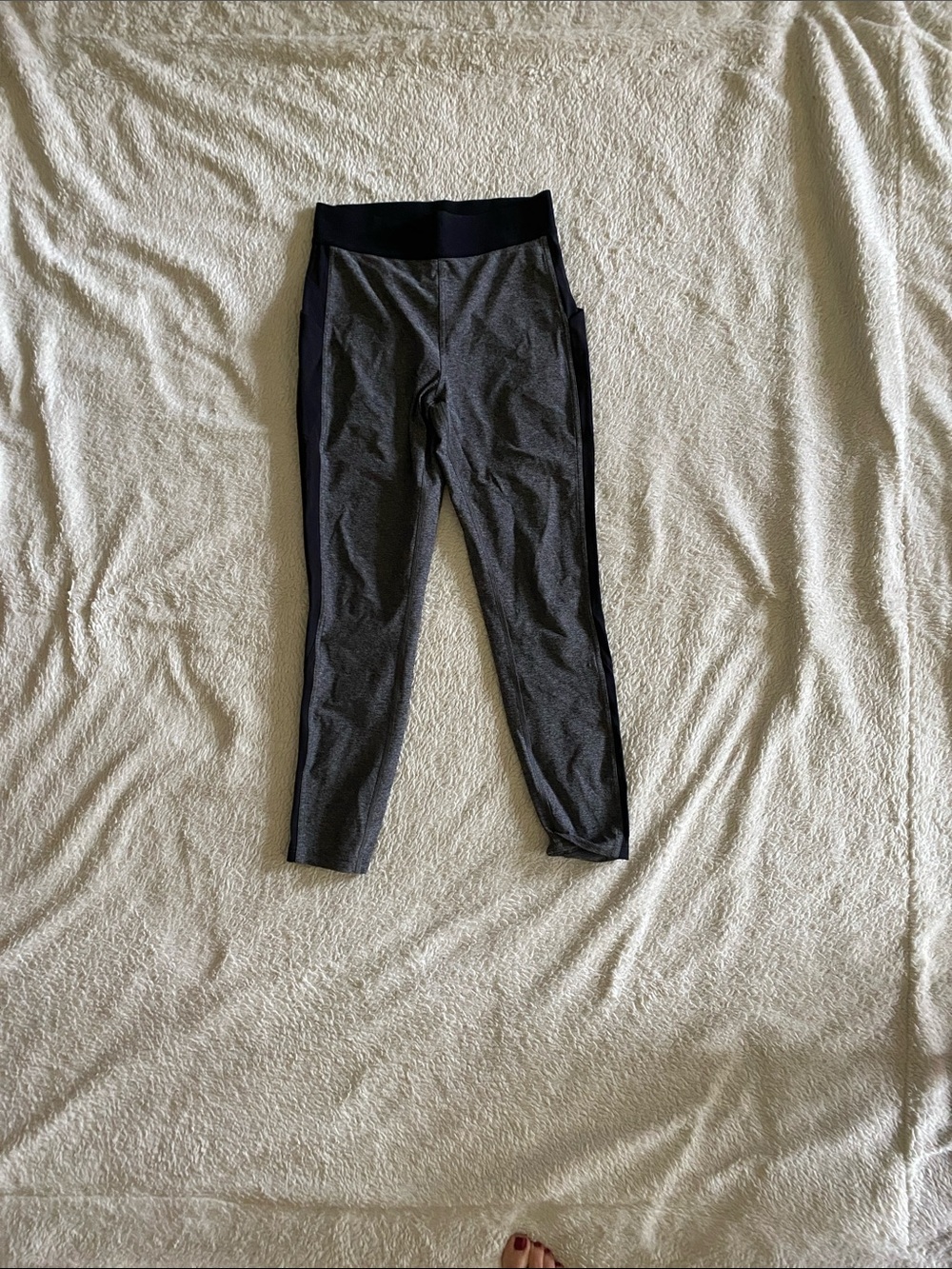 lululemon athletica Gray and Black High-Waist Leggings